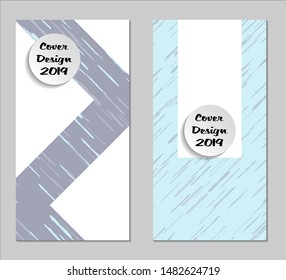Grunge Covers with Form Set of Two Vertical Covers