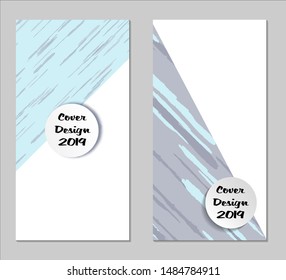 Grunge Covers with Form Set of Two Vertical Covers