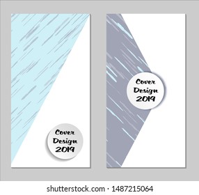 Grunge Covers with Form Set of Two Vertical Covers