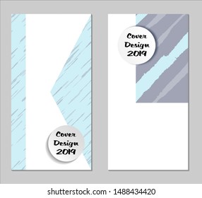 Grunge Covers with Form Set of Two Vertical Covers