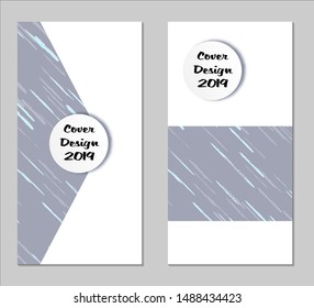 Grunge Covers with Form Set of Two Vertical Covers