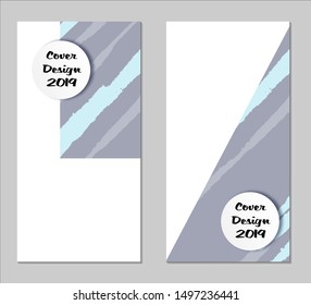 Grunge Covers with Form Set of Two Vertical Covers