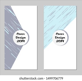 Grunge Covers with Form Set of Two Vertical Covers