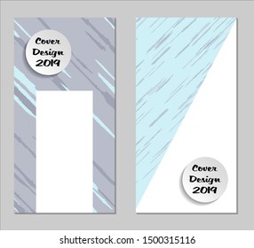 Grunge Covers with Form Set of Two Vertical Covers