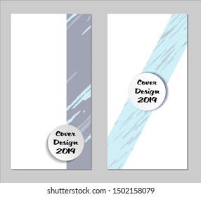 Grunge Covers with Form Set of Two Vertical Covers