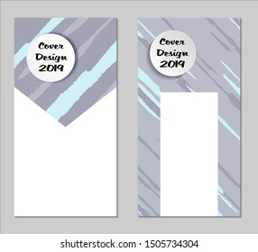 Grunge Covers with Form Set of Two Vertical Covers