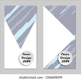 Grunge Covers with Form Set of Two Vertical Covers