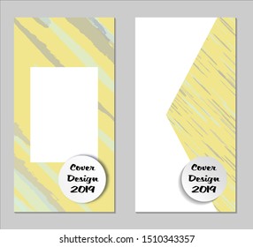 Grunge Covers with Form Set of Two Vertical Covers