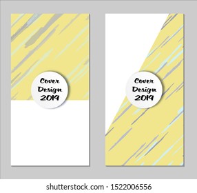 Grunge Covers with Form Set of Two Vertical Covers