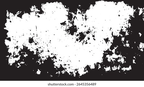 Borda de textura rachada grunge com efeito estilhaçado angustiado para o horror ou projeto abstrato