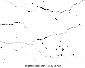 Grunge cracked texture. Vector illustration.