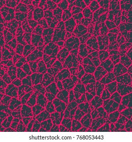 Grunge Cracks Effect Texture. Cracked Concrete Wall. Vector Background