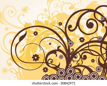 grunge with creative artwork illustration, wallpaper