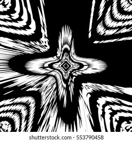Grunge Creative wavy lines of overlay basis texture for your design. EPS10 vector.