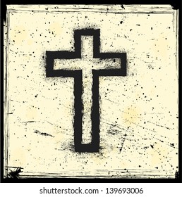 grunge cross