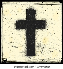 grunge cross