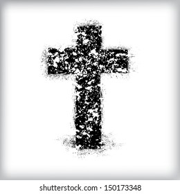 grunge cross 