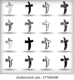 grunge cross 