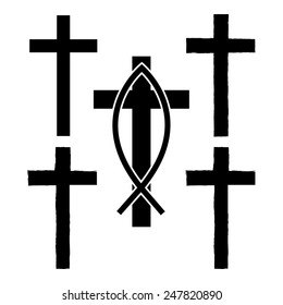 Grunge cross