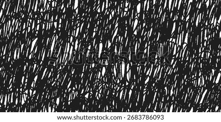 Grunge cross hatch seamless pattern. Crayon hand drawn messy spiral lines, rough pencil scribbles drawing vector background