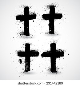 Grunge crosses