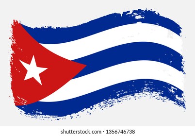 Grunge Cuba Flag