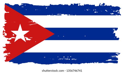 Grunge Cuba Flag