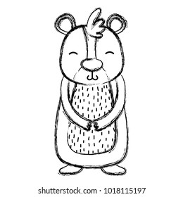 grunge cute and smile bear wild animal