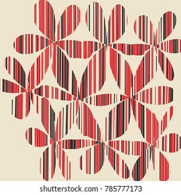 Grunge Daisy Flower Abstract Vector Background, Grunge Brush Strokes, Art Abstract Pattern Background, Old Grunge Graphics Style