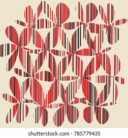 Grunge Daisy Flower Abstract Vector Background, Grunge Brush Strokes, Art Abstract Pattern Background, Old Grunge Graphics Style