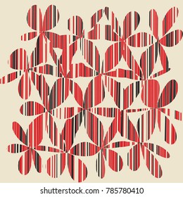 Grunge Daisy Flower Abstract Vector Background, Grunge Brush Strokes, Art Abstract Pattern Background, Old Grunge Graphics Style