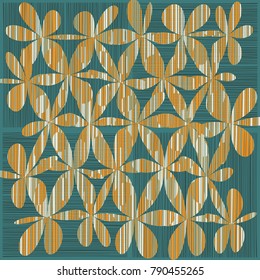 Grunge Daisy Flower Abstract Vector Background, Grunge Brush Strokes, Art Abstract Pattern Background, Old Grunge Graphics Style