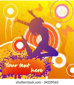 grunge dancer background
