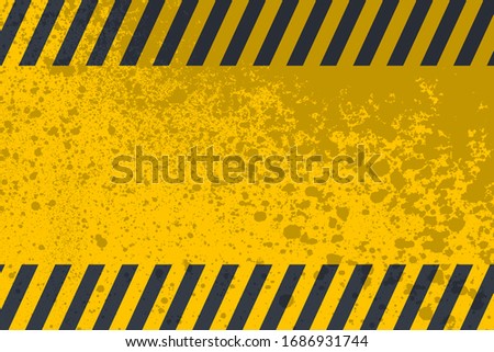 Grunge danger background. Textured hazard backdrop. Digitally generated image. Vector design elements. Illustration, Eps 10.