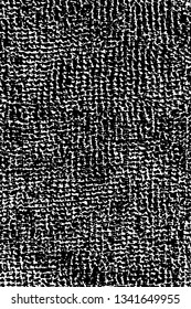 Grunge dark background of microfiber. Monochrome inverse background of soft fabric. Overlay template. Vector illustration