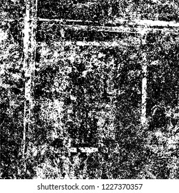 Grunge dark black and white pattern of cracks and scuffs