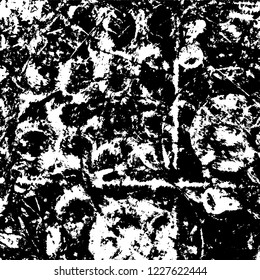 Grunge dark black and white pattern of cracks and scuffs