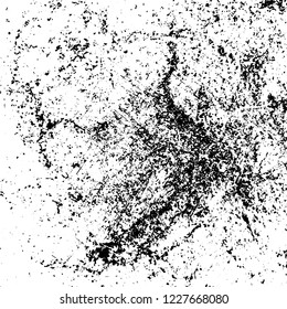 Grunge dark black and white pattern of cracks and scuffs