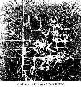 Grunge dark black and white pattern of cracks and scuffs