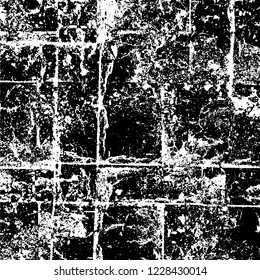 Grunge dark black and white pattern of cracks and scuffs