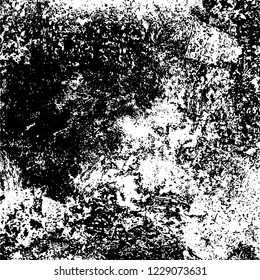 Grunge dark black and white pattern of cracks and scuffs