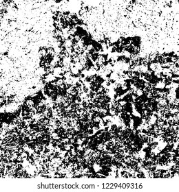 Grunge dark black and white pattern of cracks and scuffs