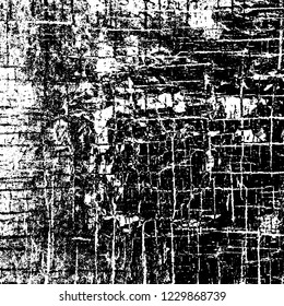 Grunge dark black and white pattern of cracks and scuffs