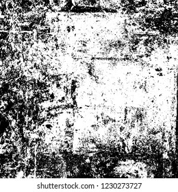 Grunge dark black and white pattern of cracks and scuffs