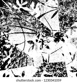 Grunge dark black and white pattern of cracks and scuffs