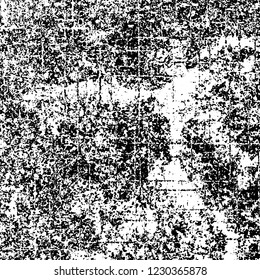 Grunge dark black and white pattern of cracks and scuffs