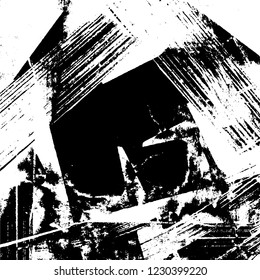 Grunge dark black and white pattern of cracks and scuffs
