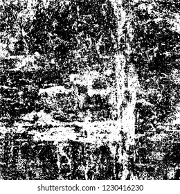 Grunge dark black and white pattern of cracks and scuffs