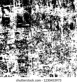 Grunge dark black and white pattern of cracks and scuffs