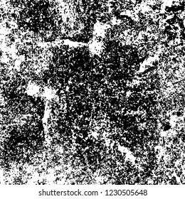 Grunge dark black and white pattern of cracks and scuffs